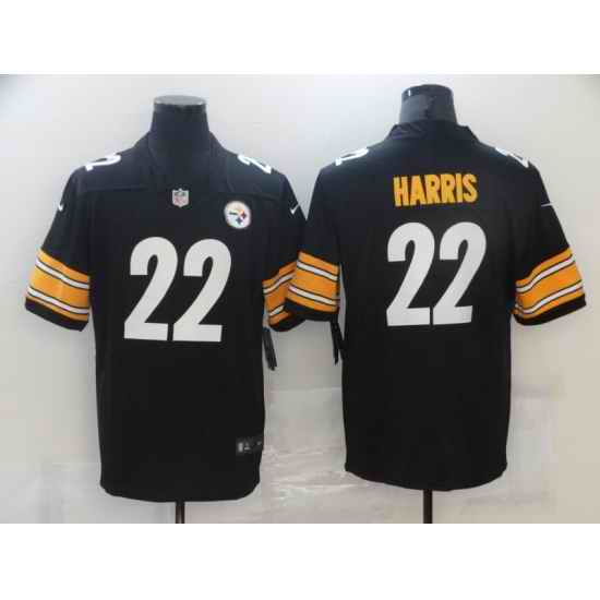 Men Pittsburgh Steelres Najee Harris 22 Black Vapor Limited Jersey